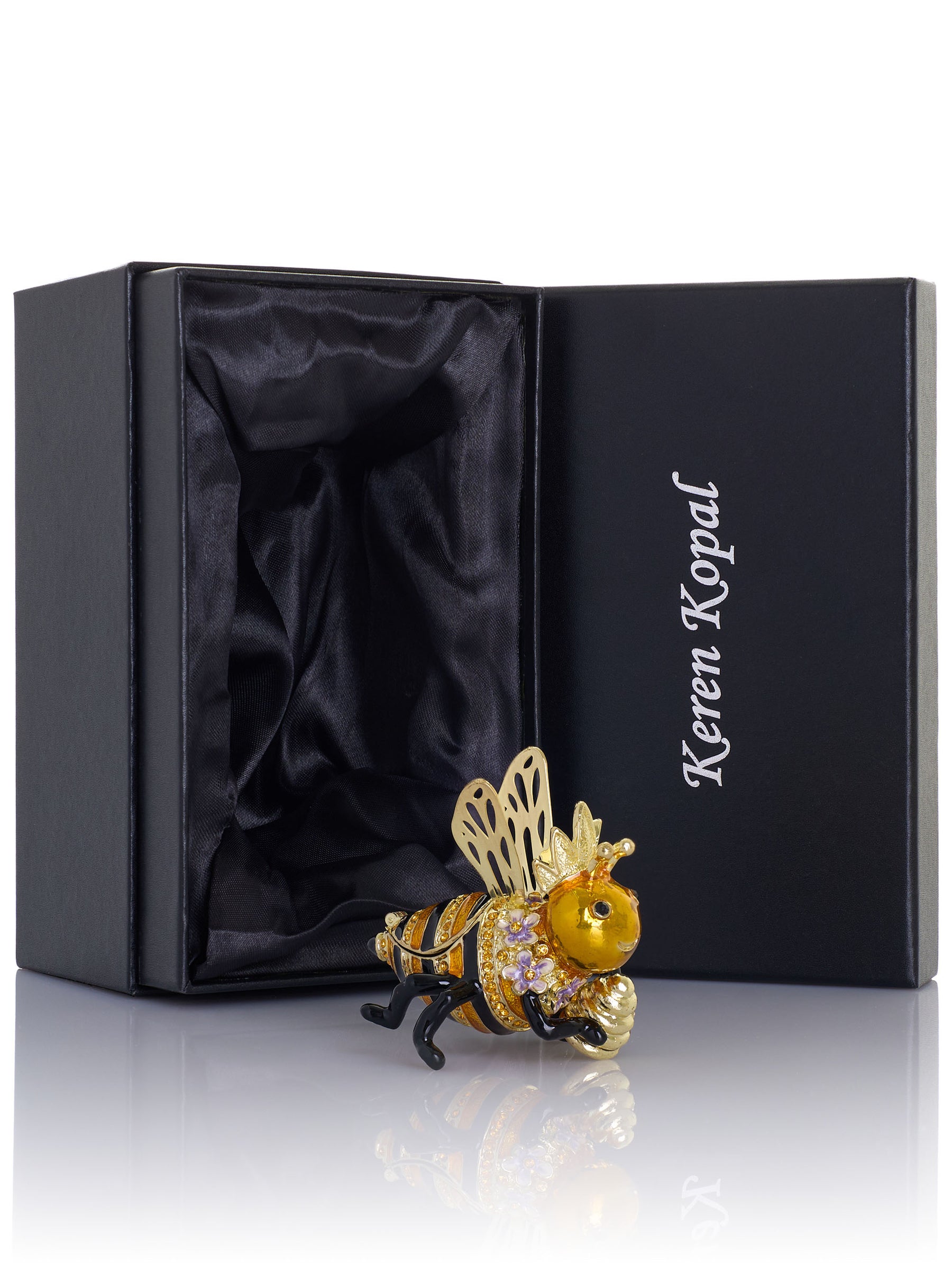 Reine des Abeilles tenant une Ruche – Boîte à bijoux