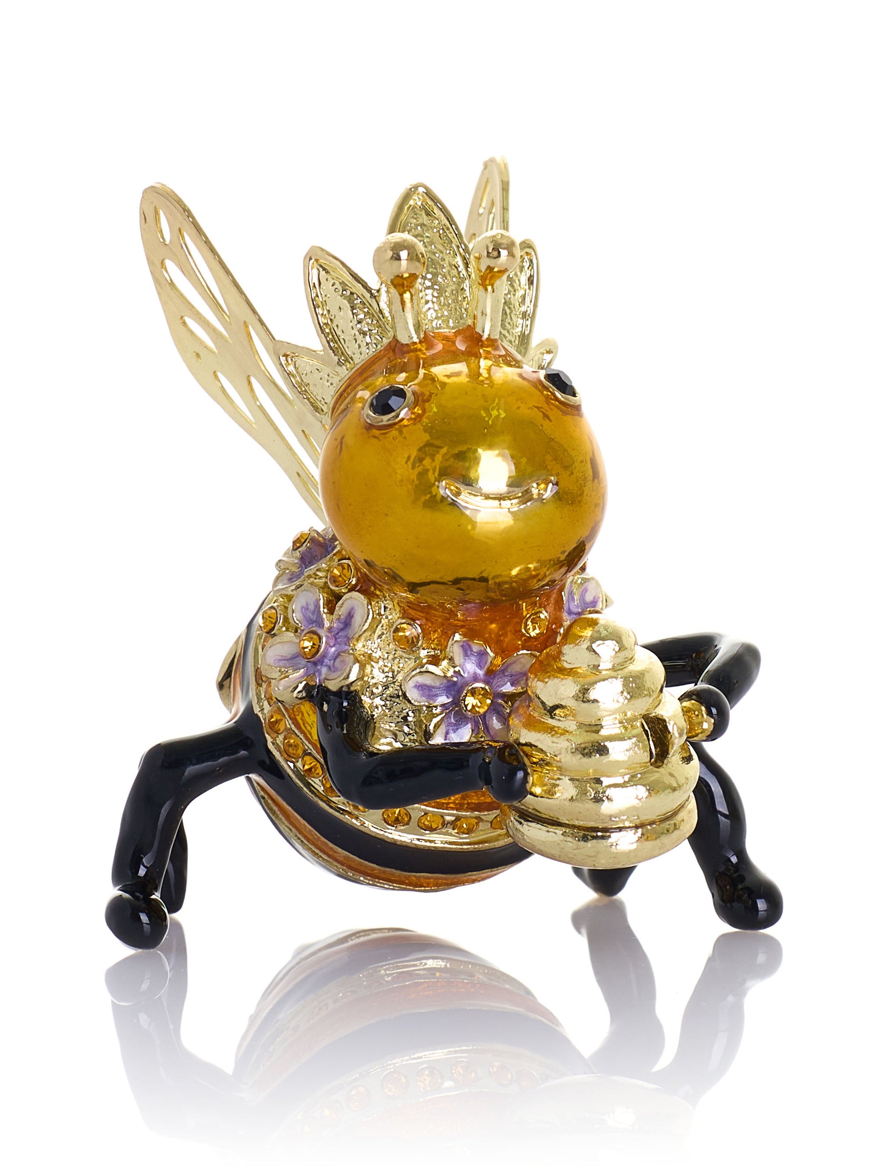 Reine des Abeilles tenant une Ruche – Boîte à bijoux