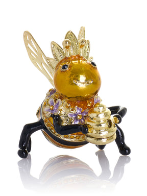 Reine des Abeilles tenant une Ruche – Boîte à bijoux