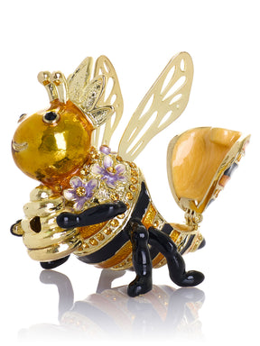 Reine des Abeilles tenant une Ruche – Boîte à bijoux