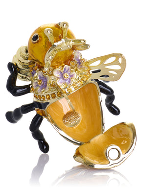Reine des Abeilles tenant une Ruche – Boîte à bijoux