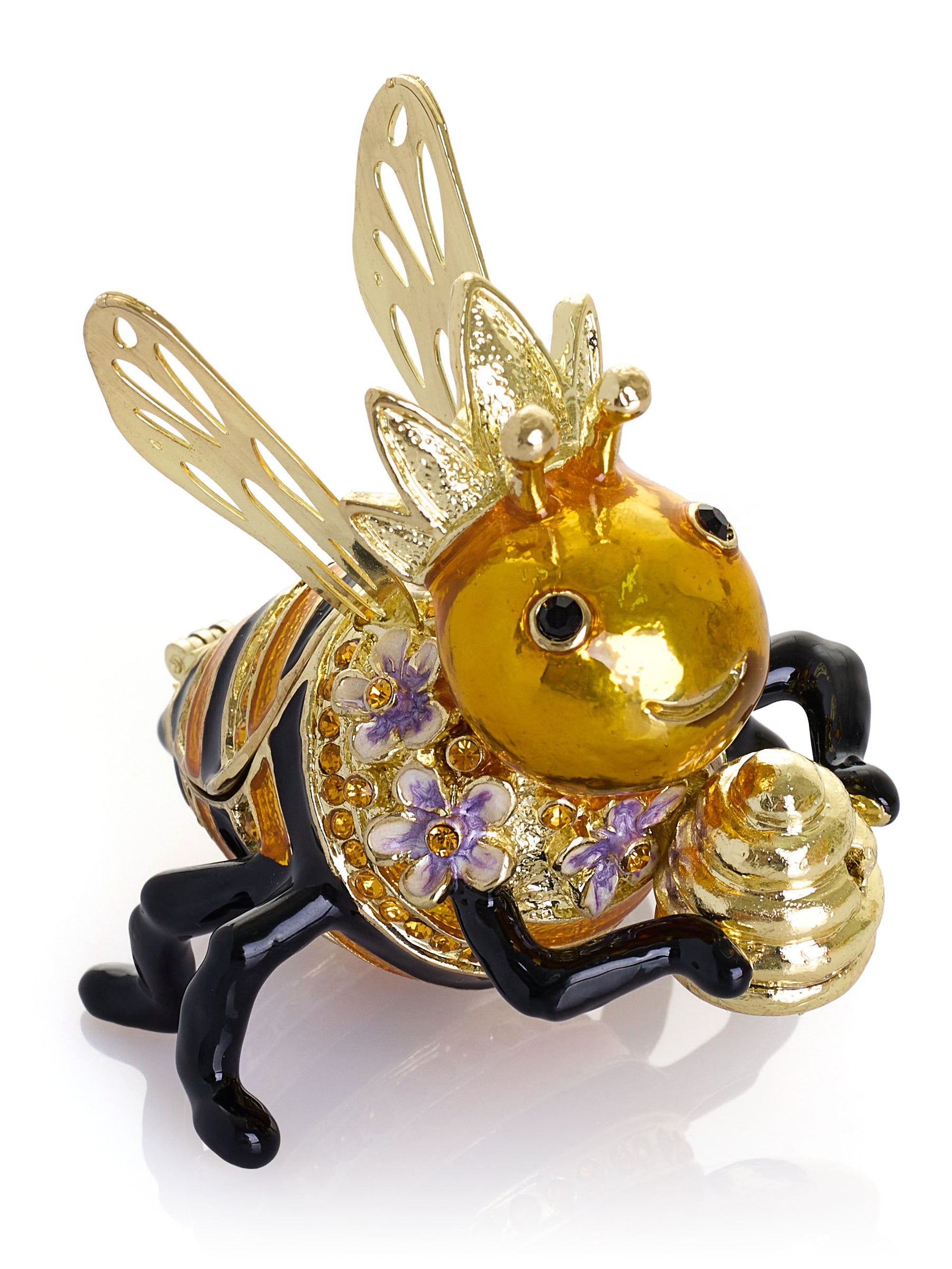 Reine des Abeilles tenant une Ruche – Boîte à bijoux
