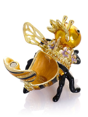 Reine des Abeilles tenant une Ruche – Boîte à bijoux