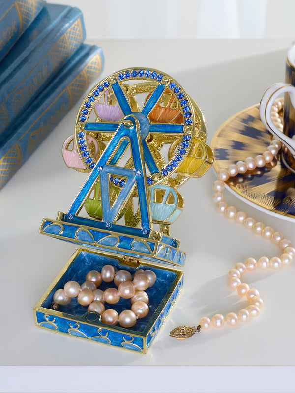 The Carnival Romance Ferris Wheel Trinket Box by Keren Kopal