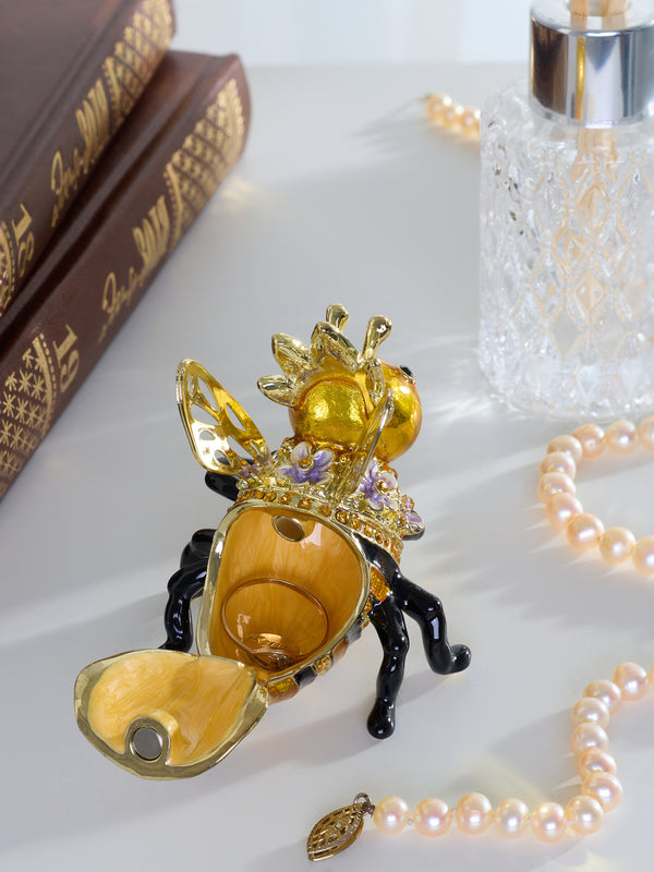 Reine des Abeilles tenant une Ruche – Boîte à bijoux