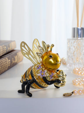 Reine des Abeilles tenant une Ruche – Boîte à bijoux