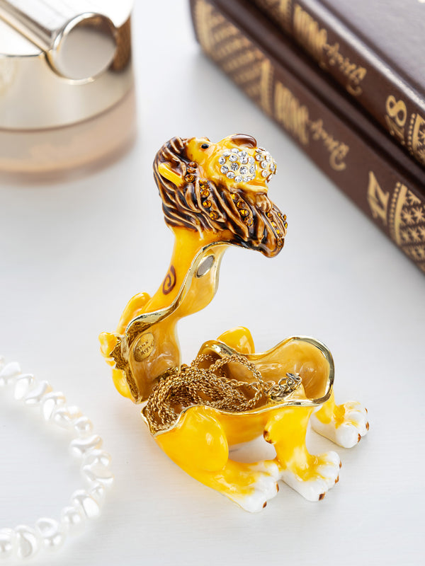 Cute Lion Trinket Box