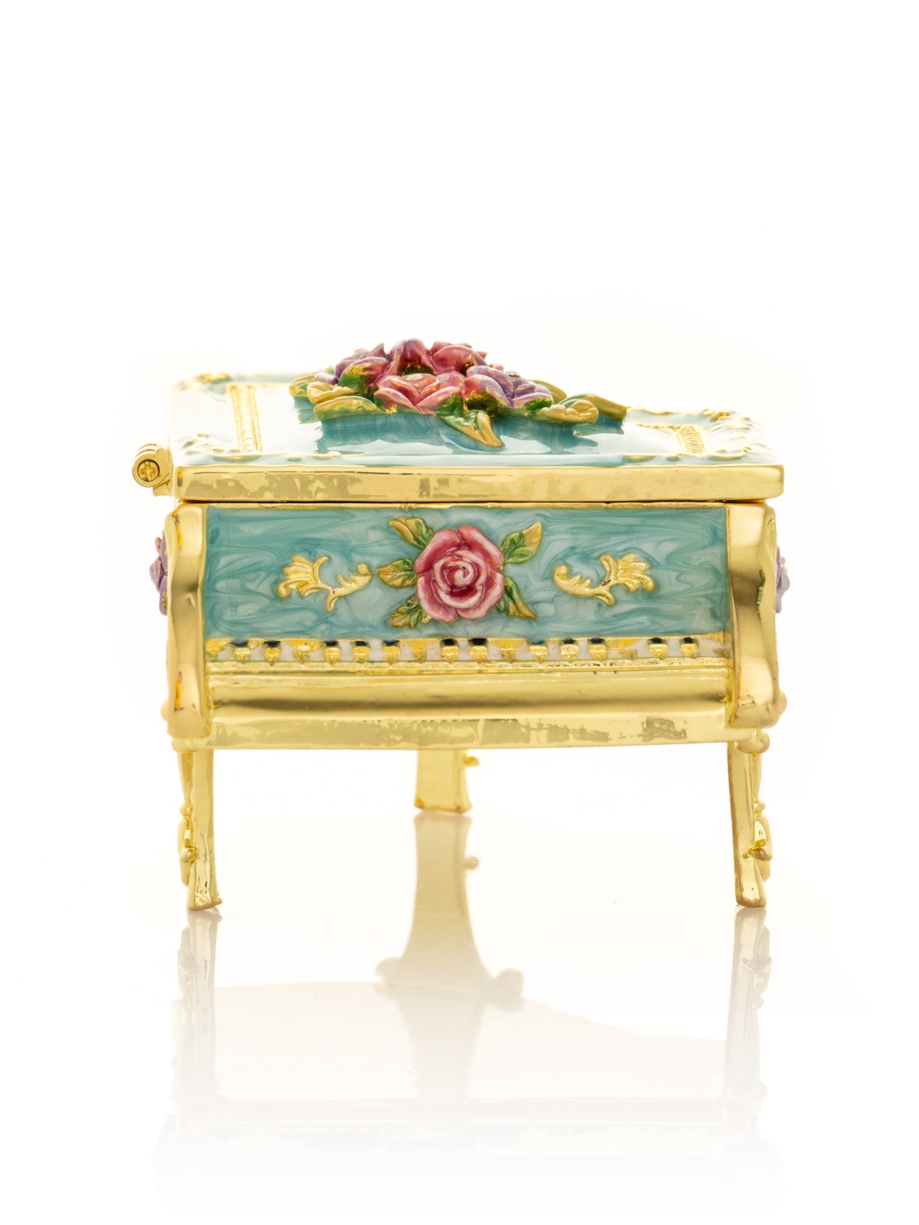 Keren Kopal Turquoise Piano with Flowers