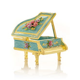 Turquoise Piano with Flowers