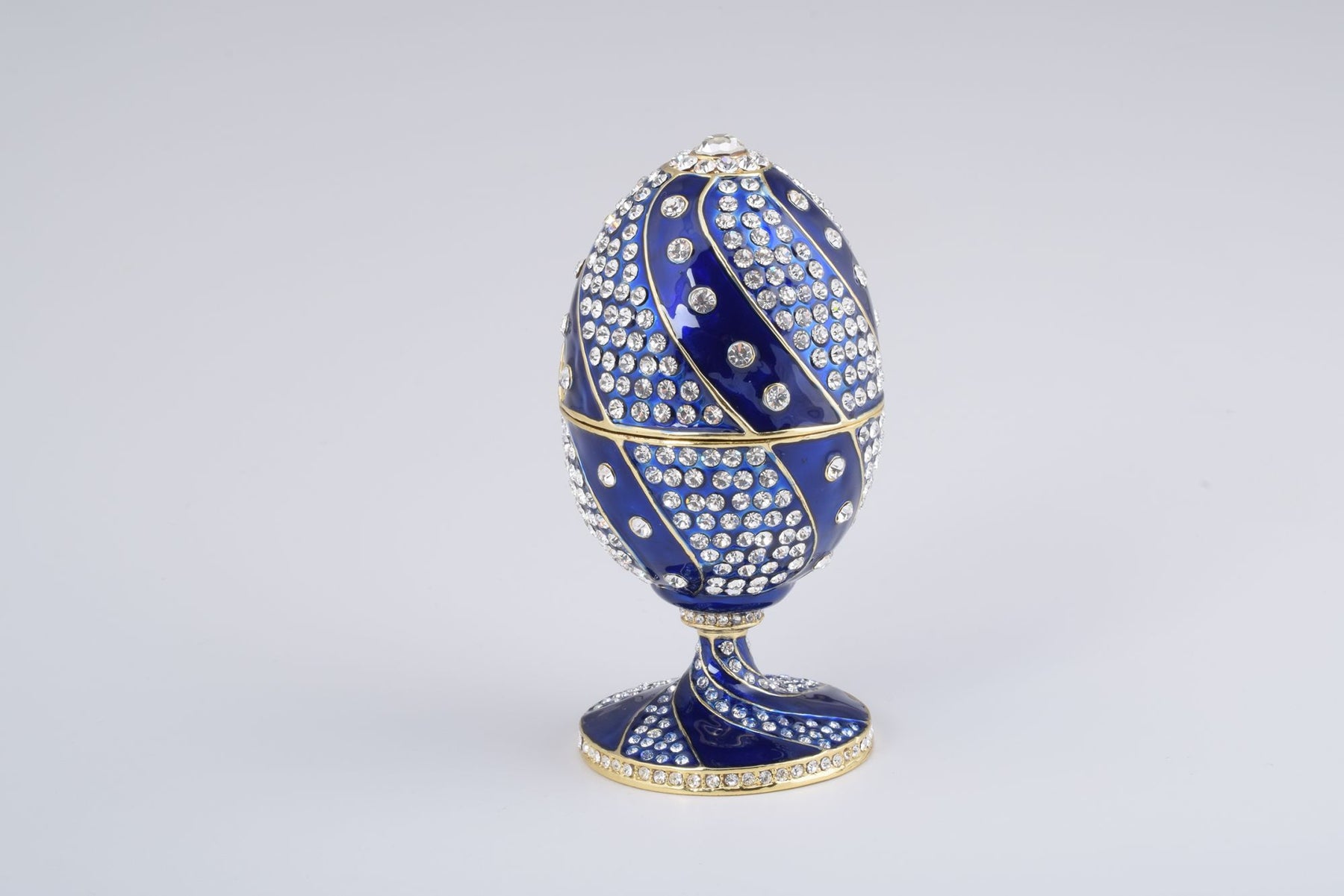 Blue with Crystals Faberge Egg