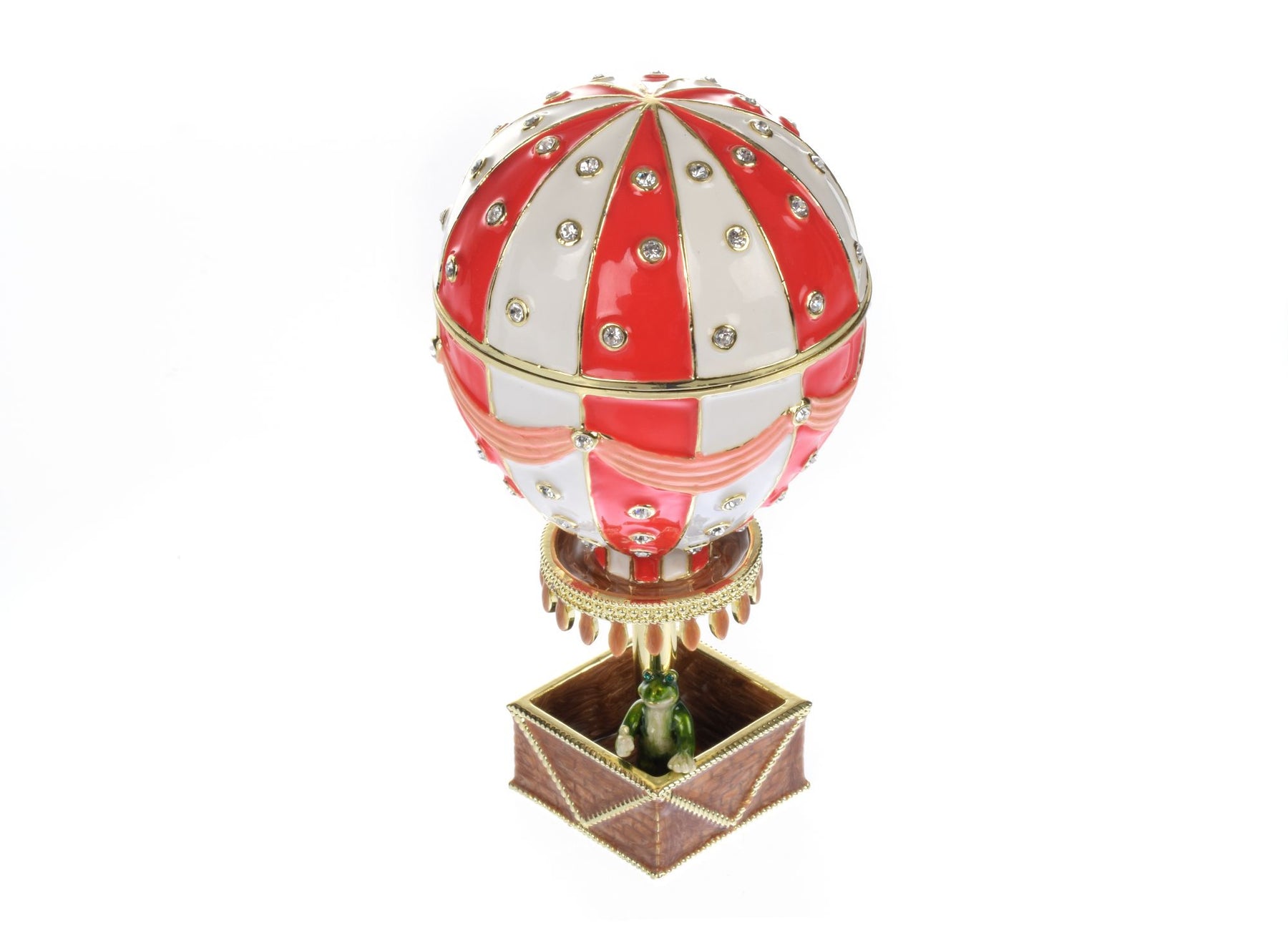 Red Hot air balloon with frog Limited edition 1-250