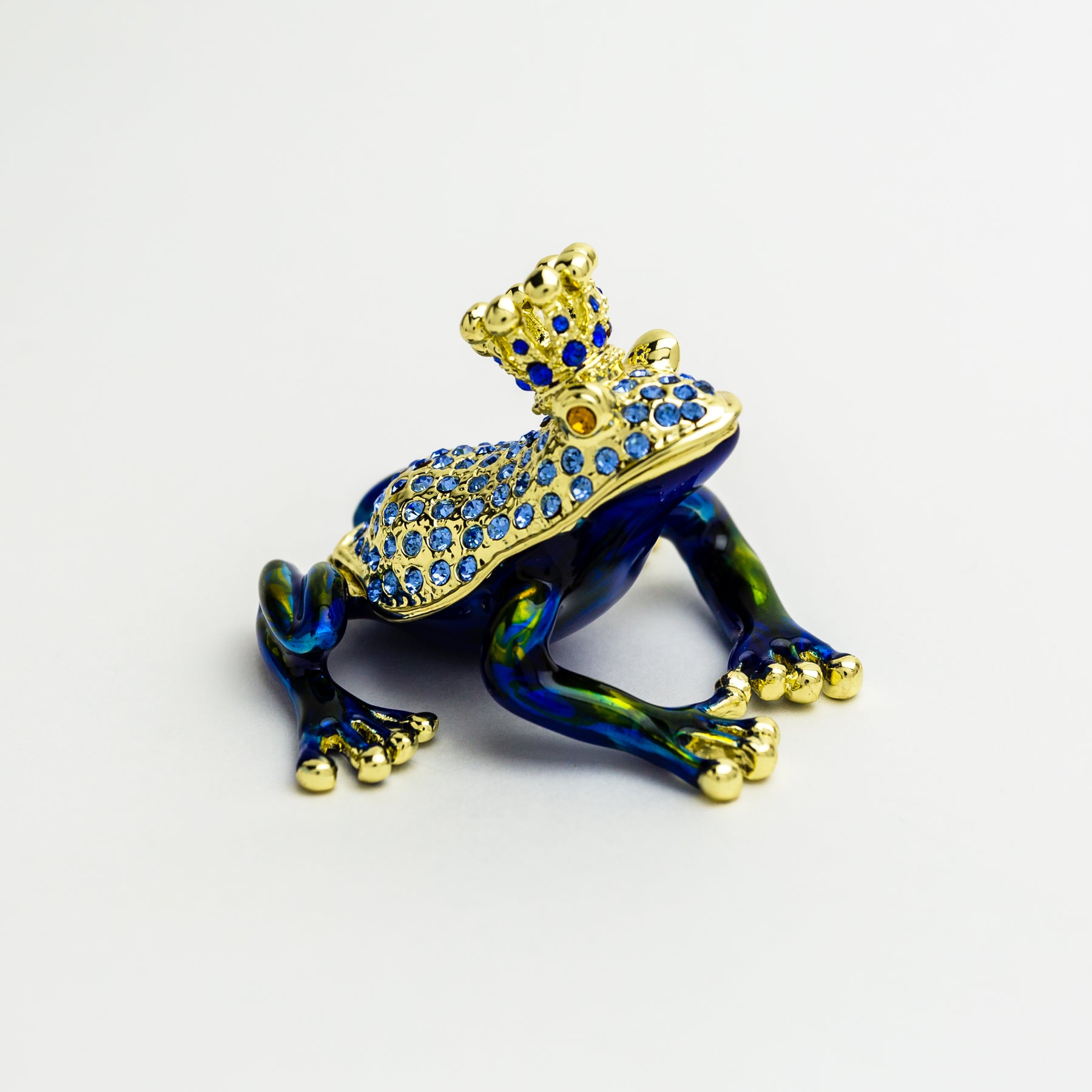 Blue Frog with Crown