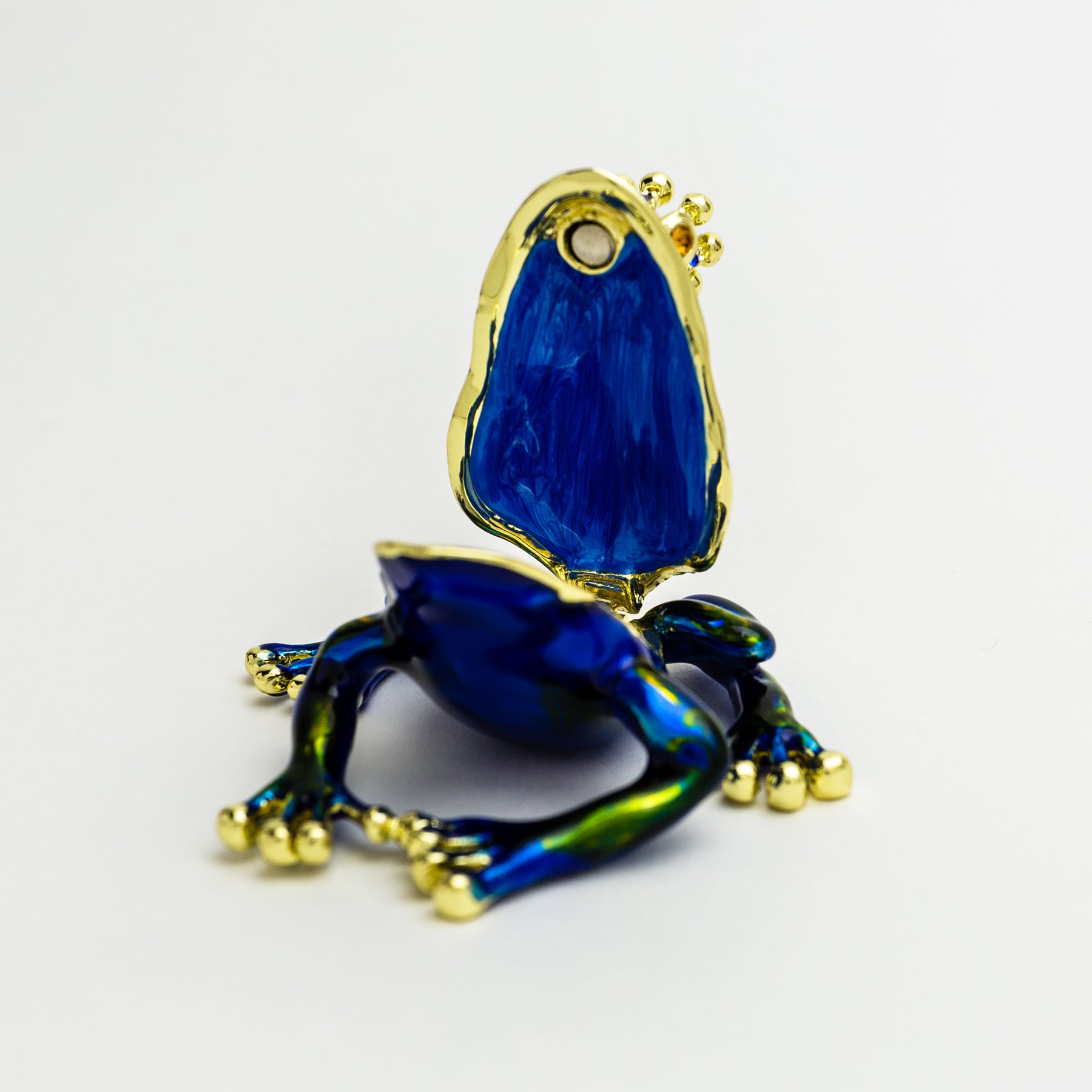 Blue Frog with Crown