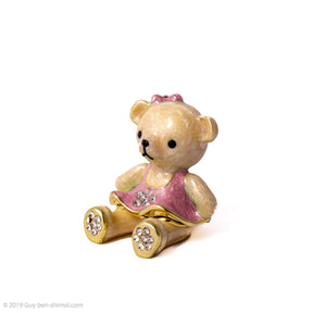 Teddy Bear with Pink Dress Baby Shower Keren Kopal