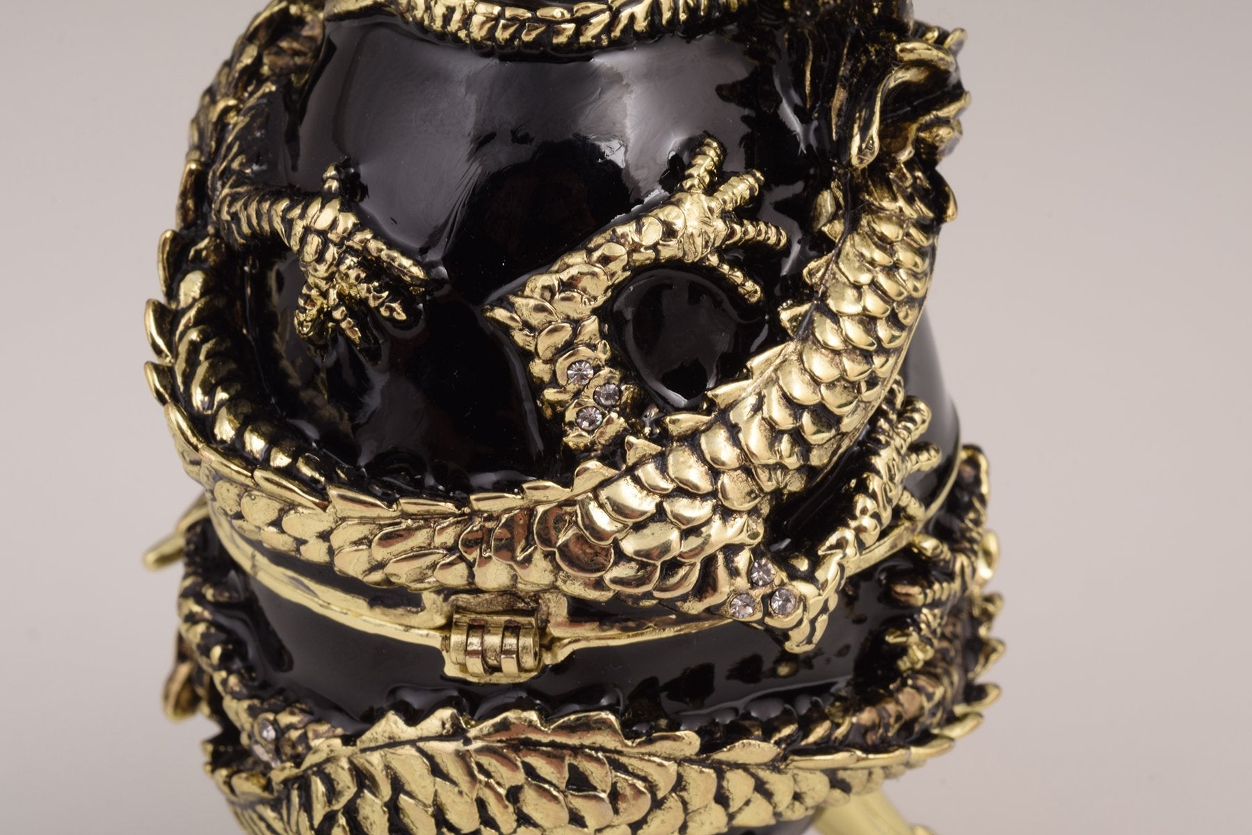 Keren Kopal Black Faberge Egg with Dragon  129.00