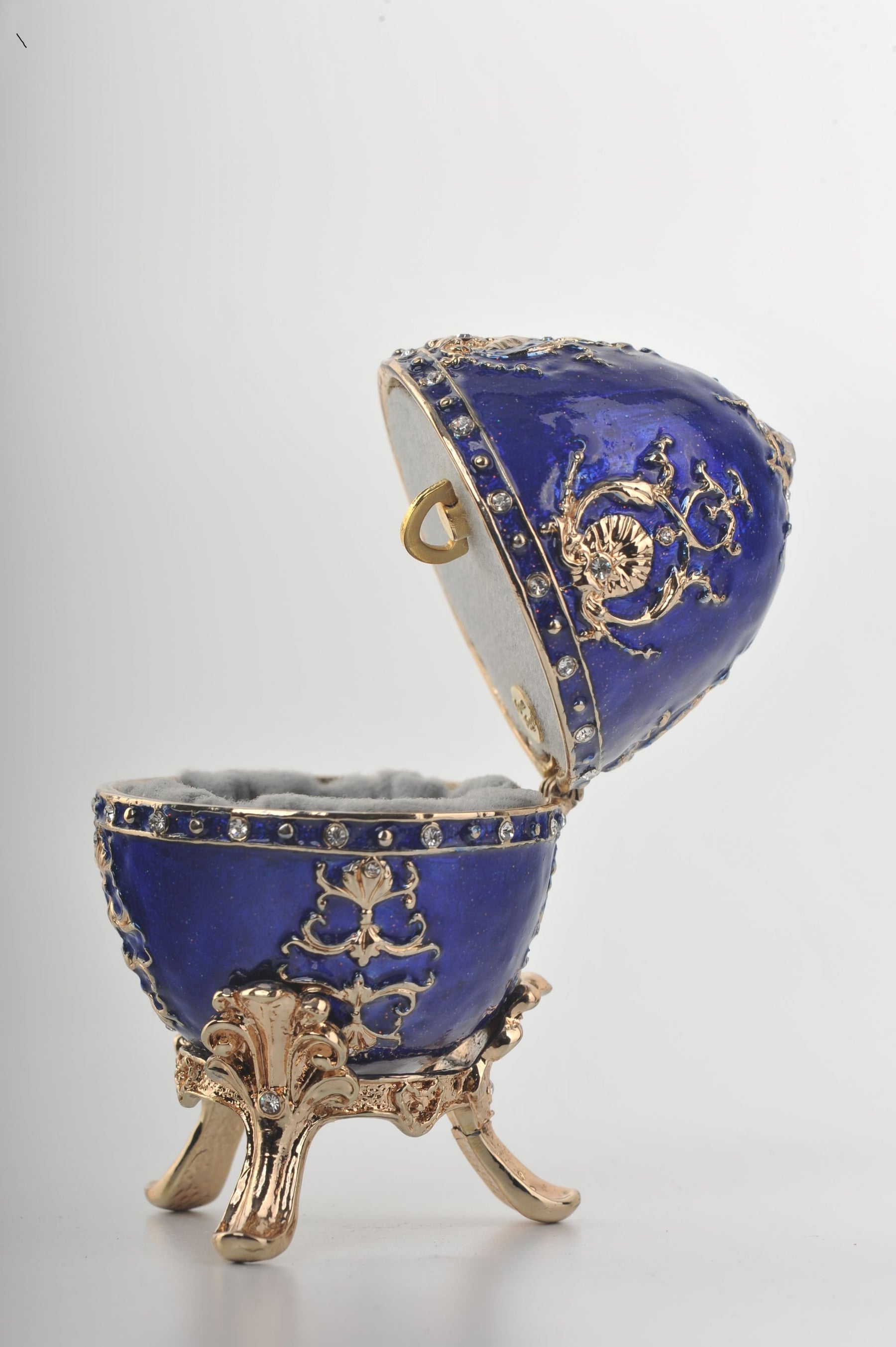 Keren Kopal Blue Faberge Egg Music Box  78.25