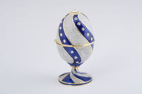 Keren Kopal Blue & White Faberge Egg  68.50