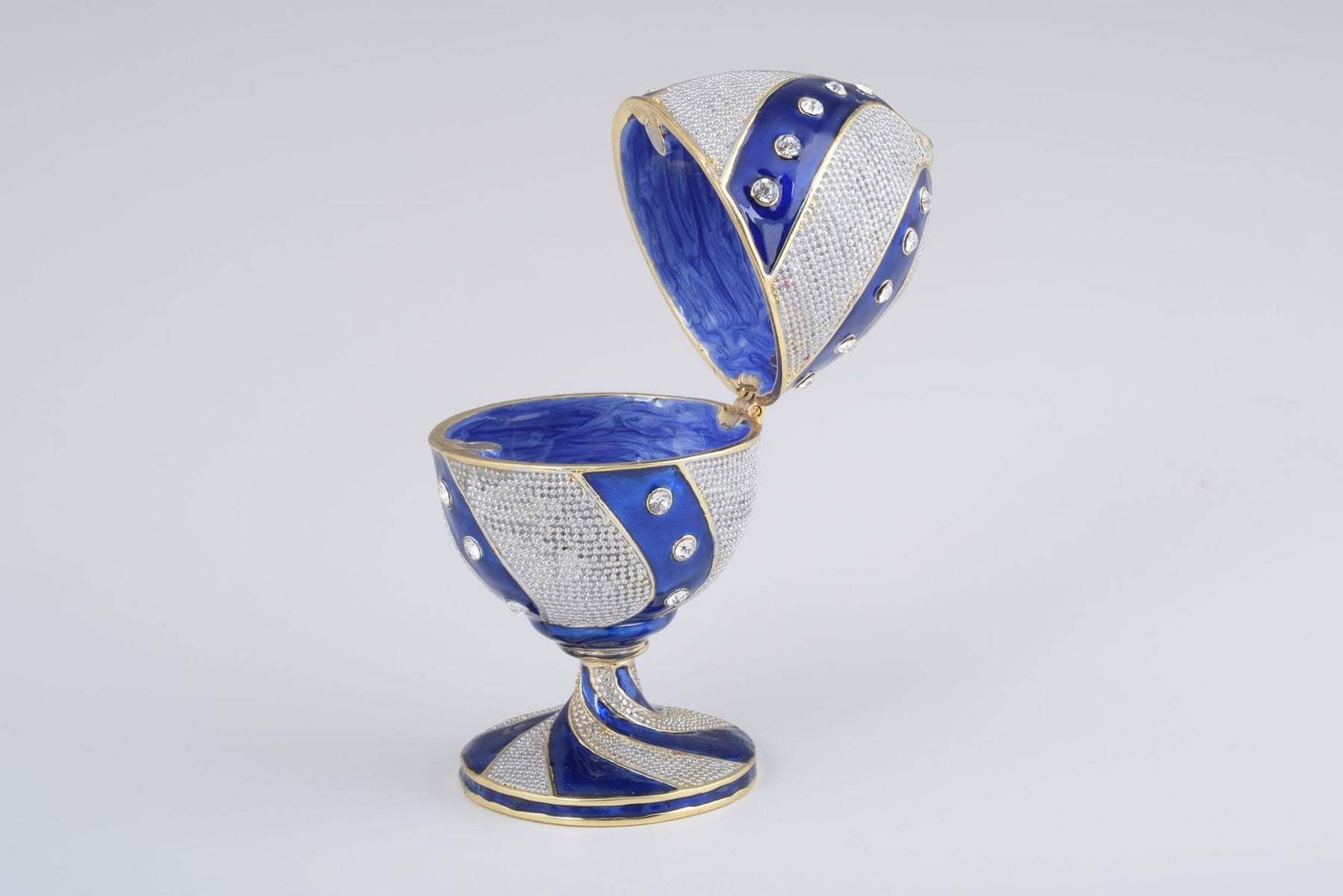 Keren Kopal Blue & White Faberge Egg  68.50