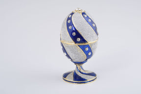 Keren Kopal Blue & White Faberge Egg  68.50