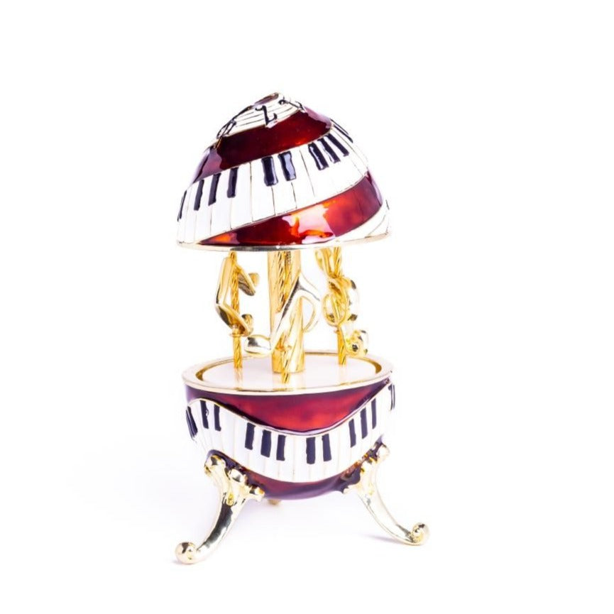 Piano Musical Carousel with Music Clef and Notes Carousel music box Keren Kopal