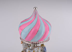 Pink Wind up Musical Carousel Carousel music box Keren Kopal