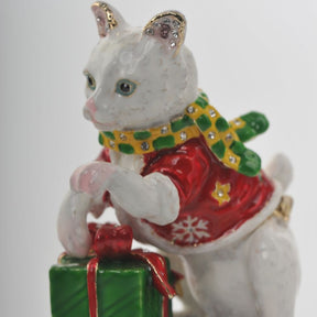 Keren Kopal Christmas Cat with Presents  100.00