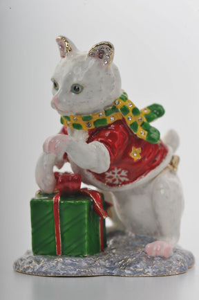 Keren Kopal Christmas Cat with Presents  100.00