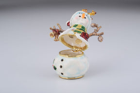 Keren Kopal Christmas Snowman with a Squirrel on His Head  66.00