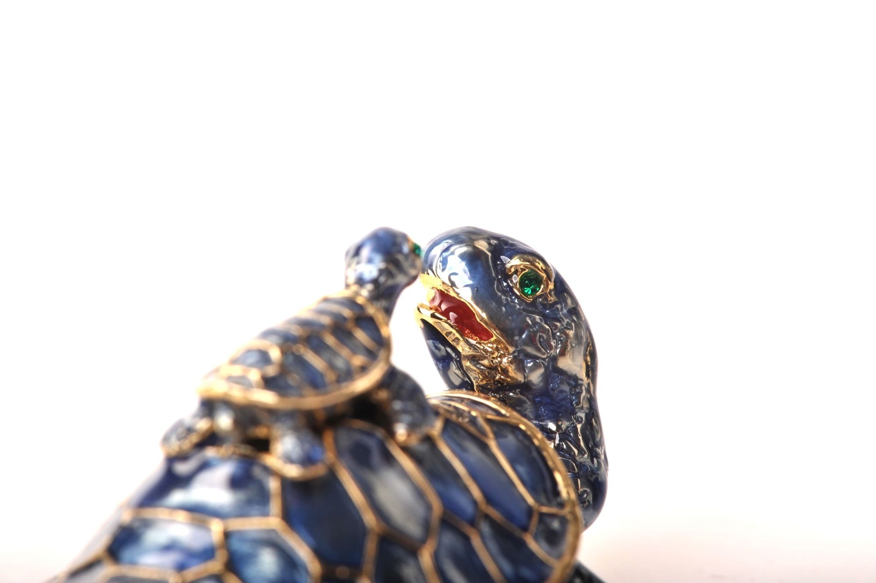 Blue Sea Turtle with Baby