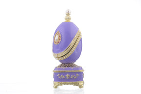 Purple Faberge Egg with Pearl