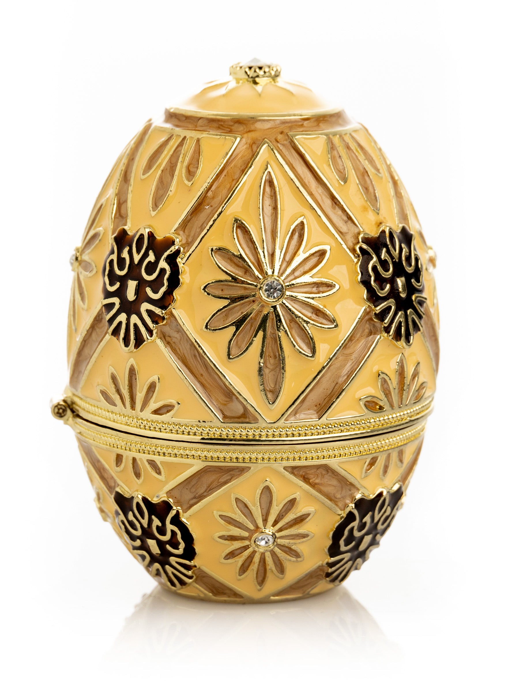 Brown Faberge Royal egg with Carriage