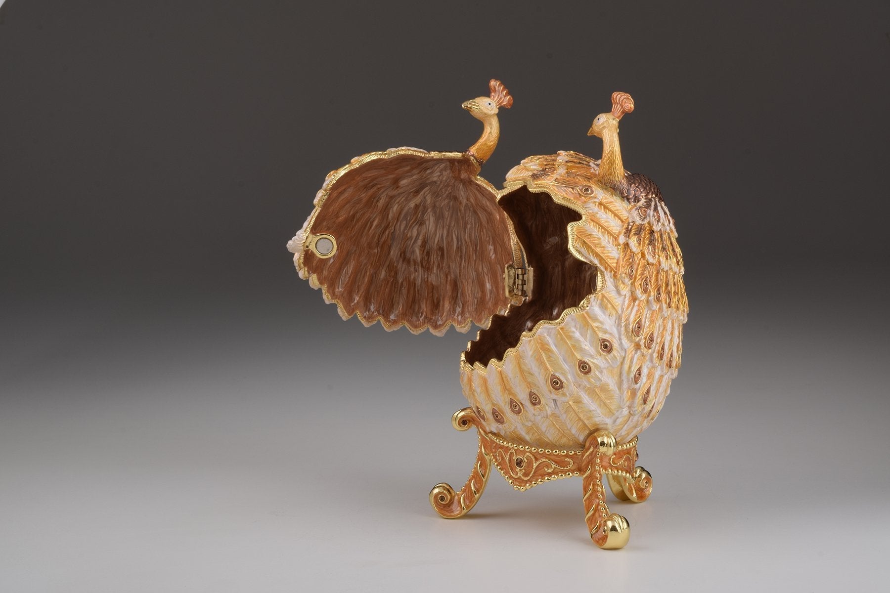 Keren Kopal Gold Peacocks Faberge Egg Easter Egg 331.50