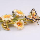 Black & Orange Butterfly on Flowers