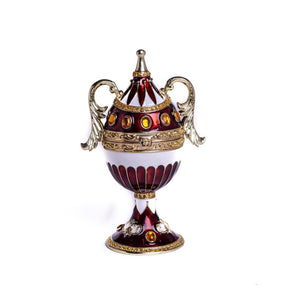 Brown Music Playing Faberge Egg with Wings Faberge Egg Keren Kopal