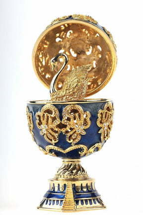 Keren Kopal Faberge Egg with a Golden Swan  110.50