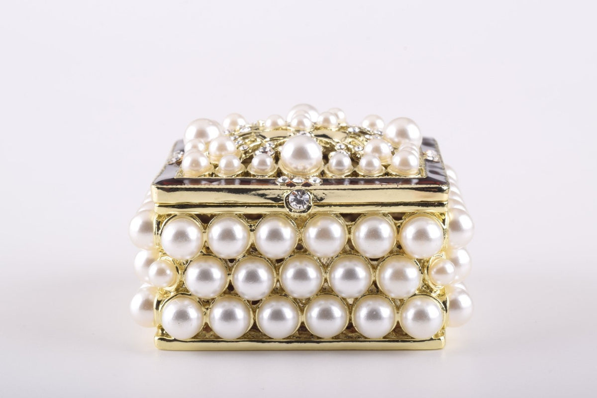 Keren Kopal Gold Box with Pearls  66.50