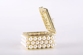 Keren Kopal Gold Box with Pearls  66.50