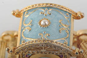 Keren Kopal Gold Carriage with a Clock  91.00