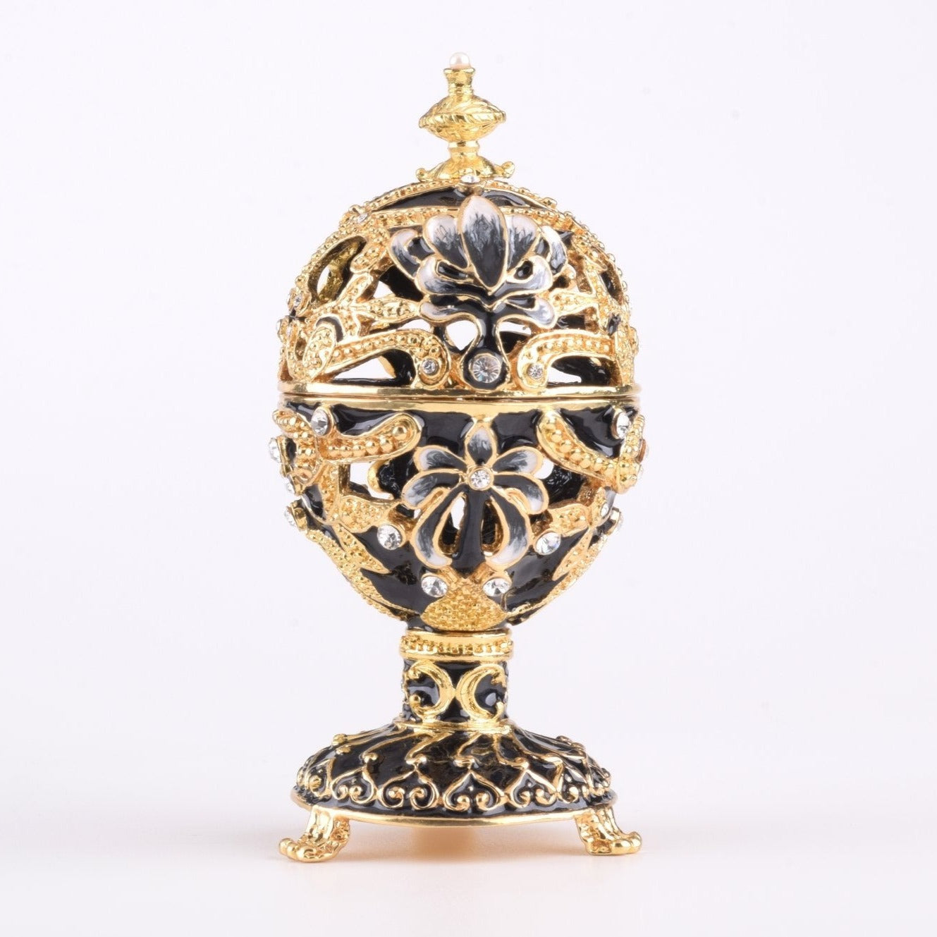 Keren Kopal Gold & Black Faberge Egg  71.50