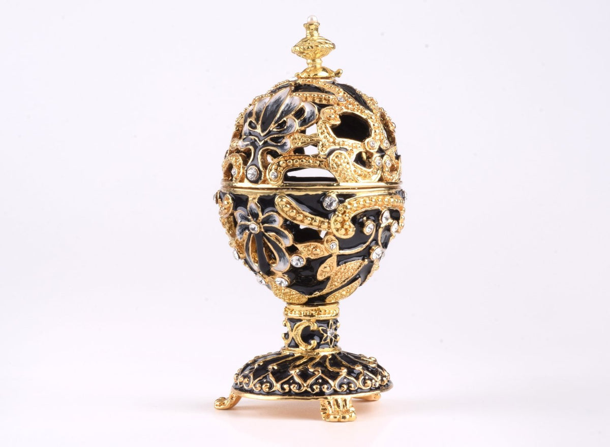 Keren Kopal Gold & Black Faberge Egg  71.50