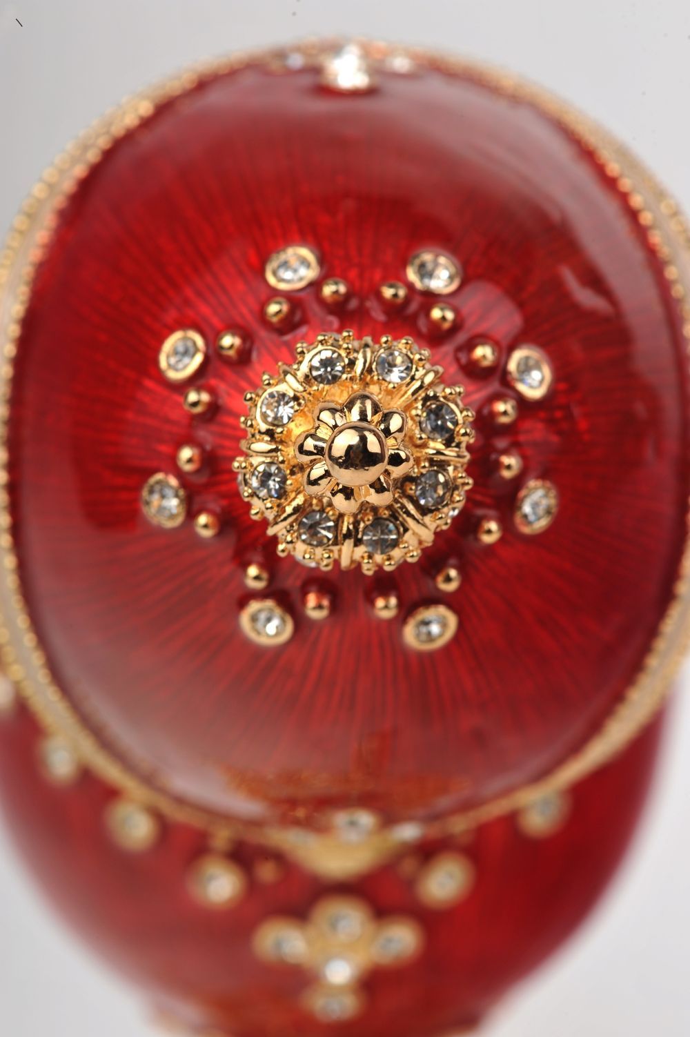 Keren Kopal Gold and Red Faberge Egg  114.00