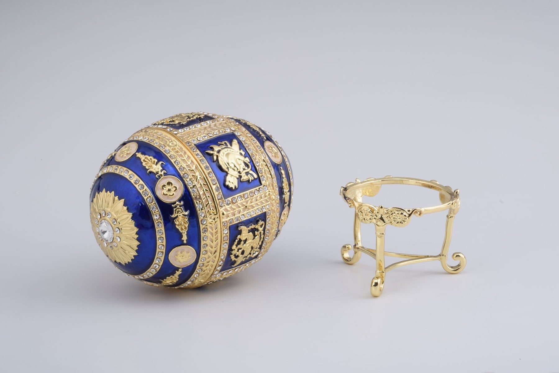 Keren Kopal Golden Blue Faberge Egg  174.00