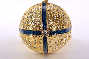 Keren Kopal Golden Faberge Egg Music Box  95.50