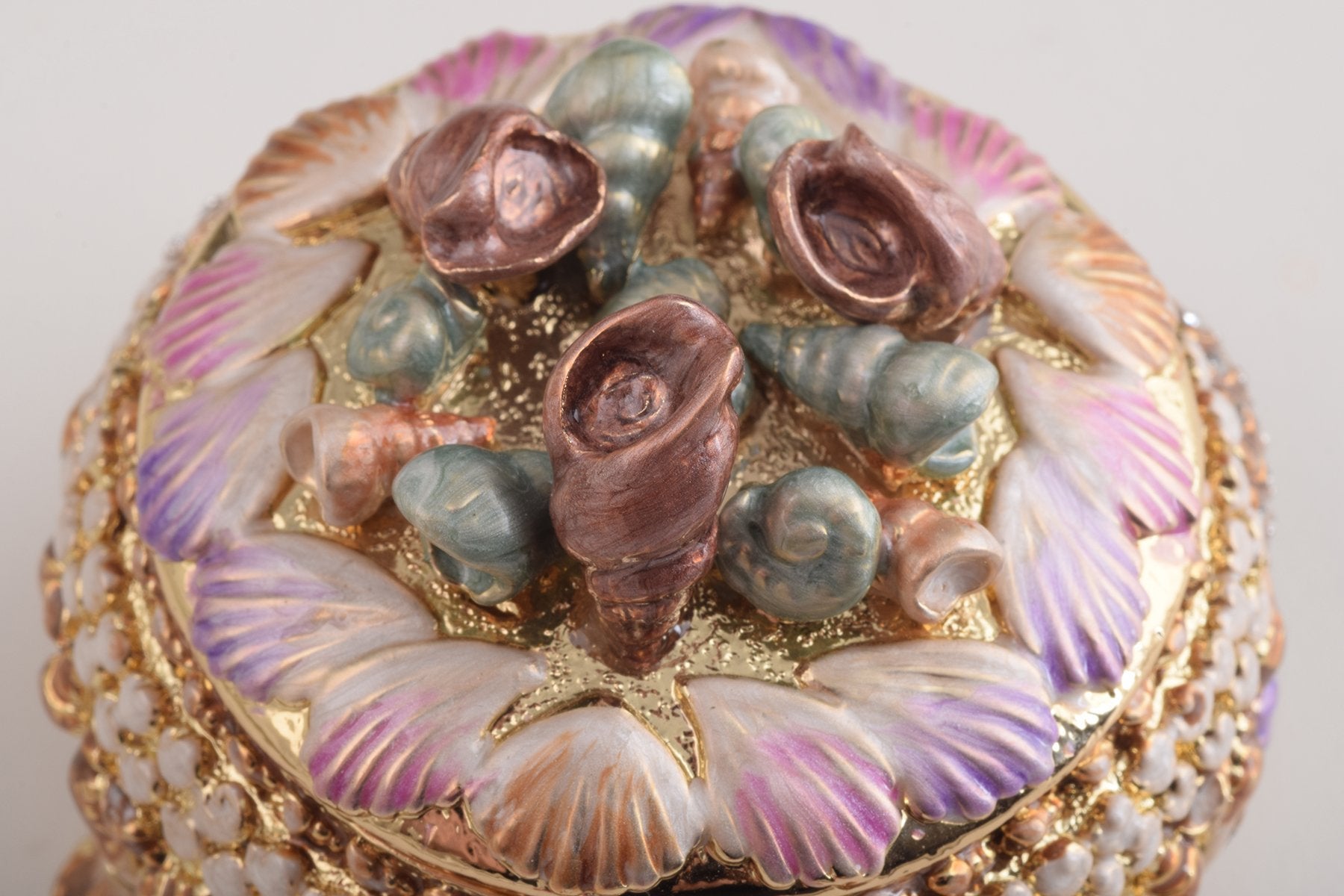 Golden Seashells Trinket Box  Keren Kopal