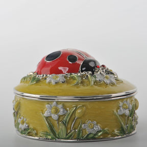 Green Box with Red Ladybug  Keren Kopal