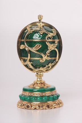 Keren Kopal Green Faberge Egg with a Removable Flower Bouquet  114.00