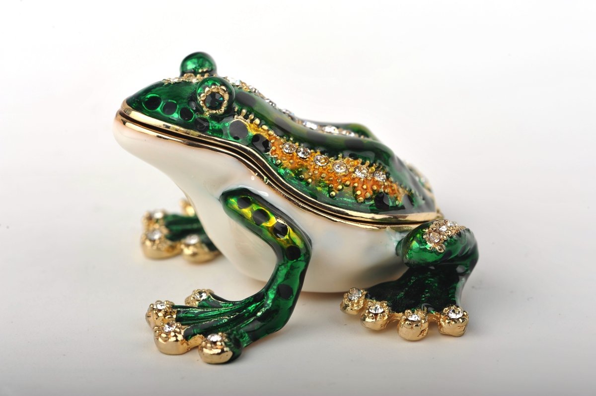 Keren Kopal Green & Gold Sitting Toad  42.50