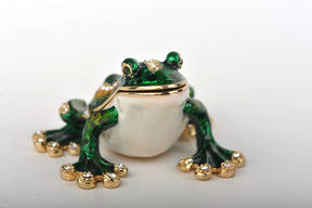 Keren Kopal Green & Gold Sitting Toad  42.50