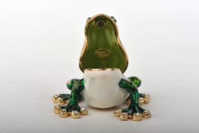 Keren Kopal Green & Gold Sitting Toad  42.50