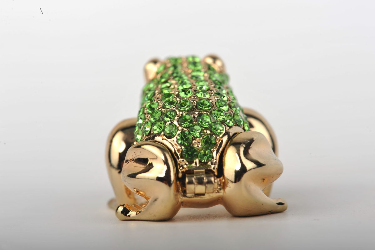 Keren Kopal Green and Gold Sitting Toad  35.00